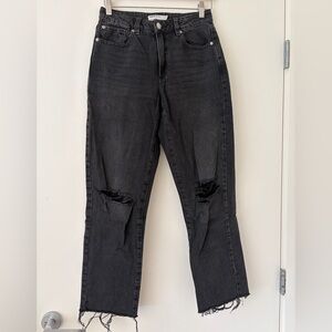 Garage Distressed Black Women's Jeans